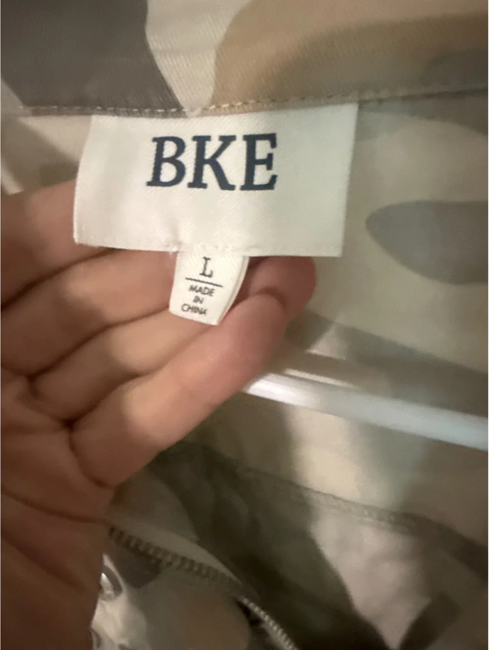 BKE Women's Camouflage Cotton Jacket Size L